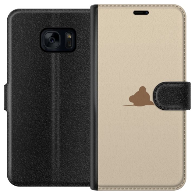 Plånboksfodral till Samsung Galaxy S7 med Nalle motiv