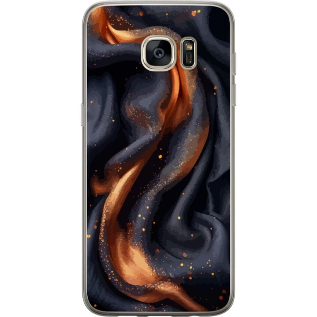 Mobilskal till Samsung Galaxy S7 edge med Eldigt silke motiv