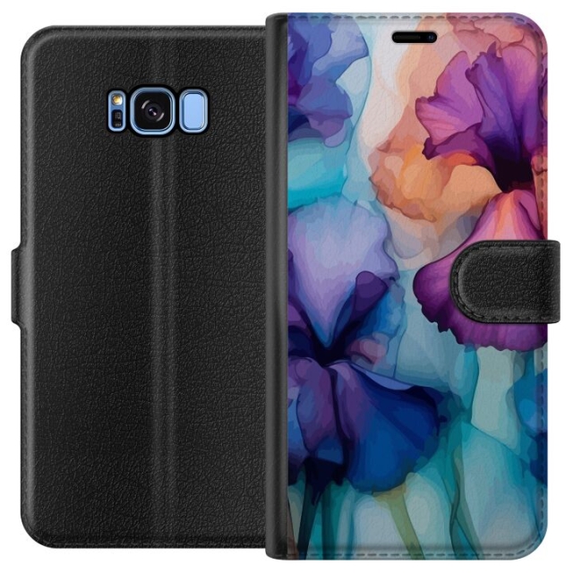 Plånboksfodral till Samsung Galaxy S8 med Magiska blommor motiv