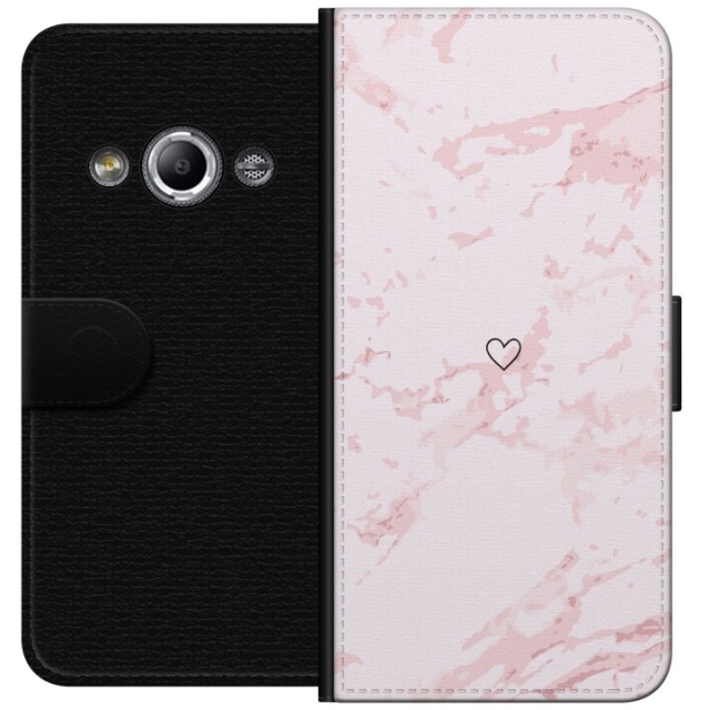 Plånboksfodral till Samsung Galaxy Xcover 3 med Rosa Hjärta motiv
