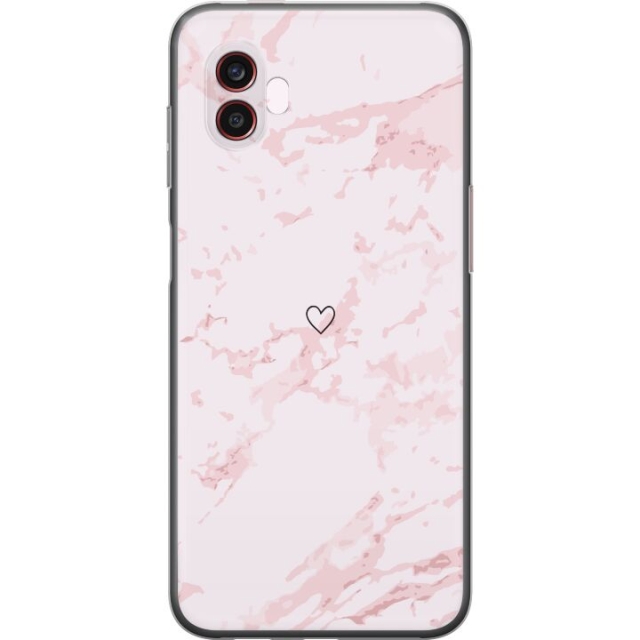 Mobilskal till Samsung Galaxy Xcover6 Pro med Rosa Hjärta motiv