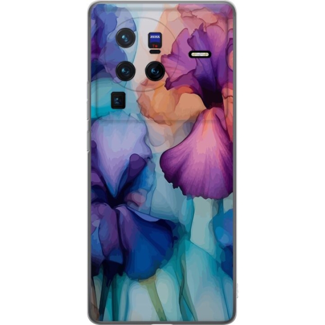 Mobilskal till vivo X80 Pro med Magiska blommor motiv