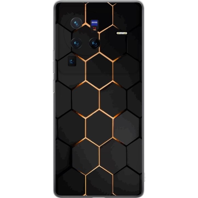 Mobilskal till vivo X80 Pro med Lyxigt Mönster motiv
