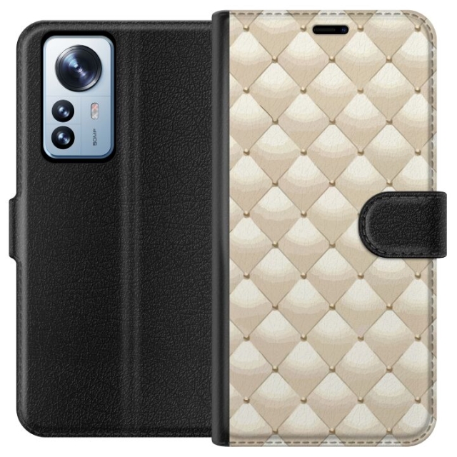 Plånboksfodral till Xiaomi 12 Pro med Guldglans motiv
