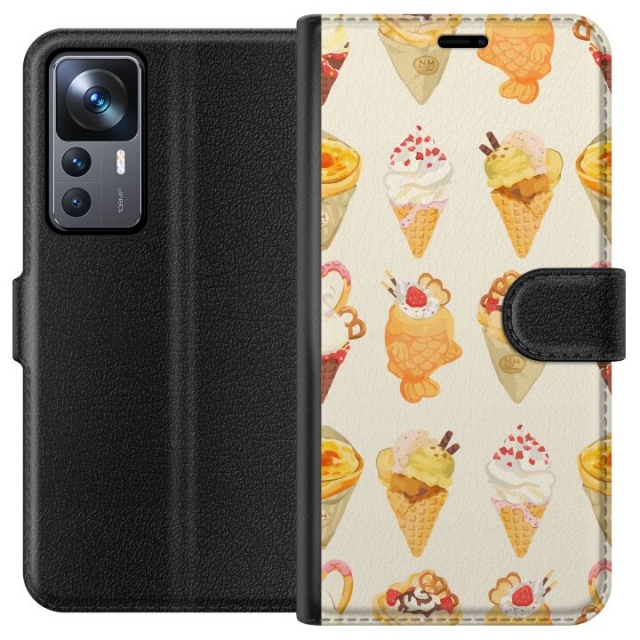 Plånboksfodral till Xiaomi 12T Pro med Glassigt motiv