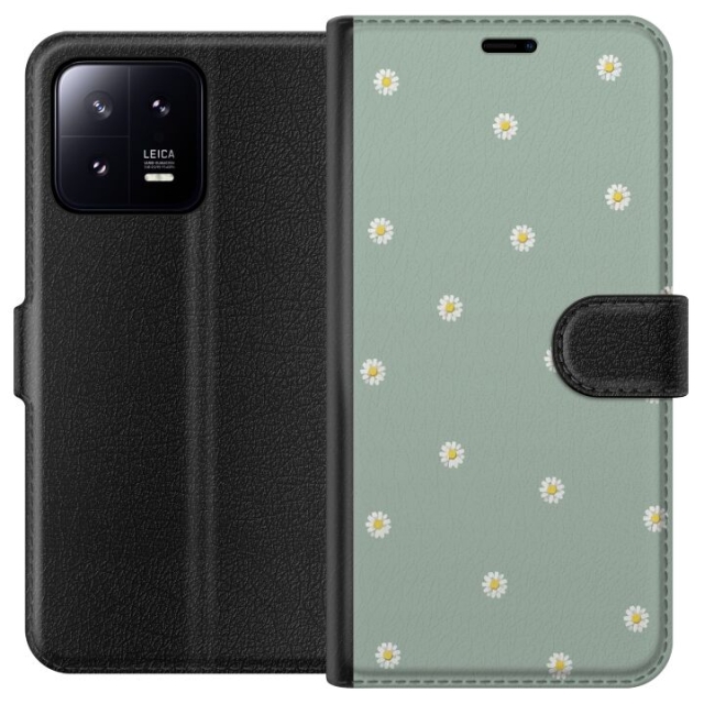 Plånboksfodral till Xiaomi 13 med Prästkragar motiv
