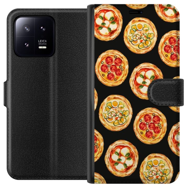 Plånboksfodral till Xiaomi 13 med Pizza motiv