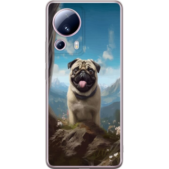 Mobilskal till Xiaomi 13 Lite med Glad Hund motiv