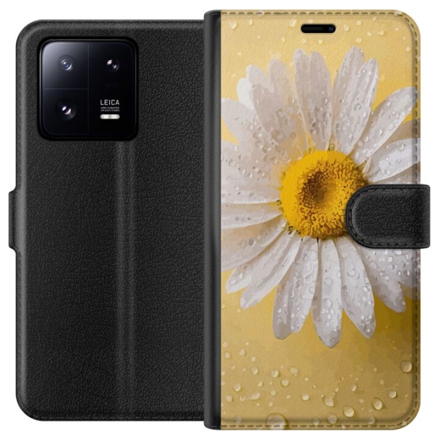 Plånboksfodral till Xiaomi 13 Pro med Porslinsblomma motiv
