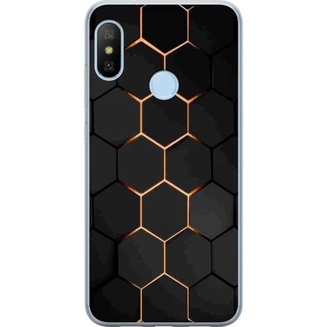 Mobilskal till Xiaomi Mi A2 Lite med Lyxigt Mönster motiv