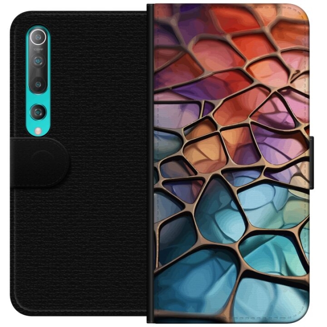 Plånboksfodral till Xiaomi Mi 10 5G med Metalliskt mönster motiv