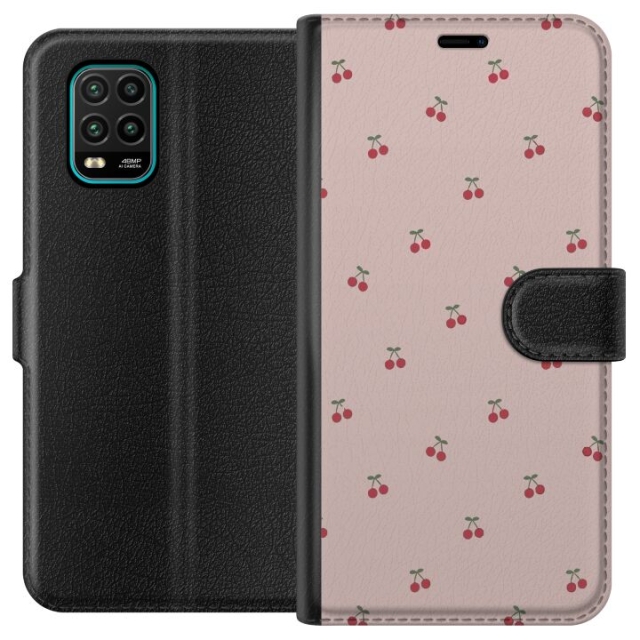 Plånboksfodral till Xiaomi Mi 10 Lite 5G med Körsbär motiv