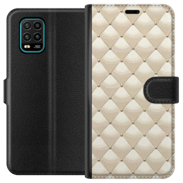 Plånboksfodral till Xiaomi Mi 10 Lite 5G med Guldglans motiv