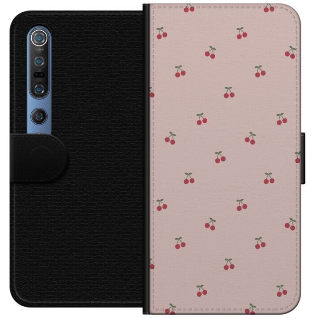 Plånboksfodral till Xiaomi Mi 10 Pro 5G med Körsbär motiv