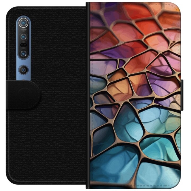 Plånboksfodral till Xiaomi Mi 10 Pro 5G med Metalliskt mönster motiv