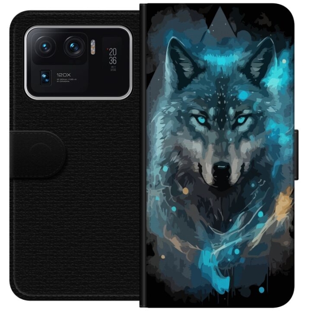 Plånboksfodral till Xiaomi Mi 11 Ultra med Varg motiv