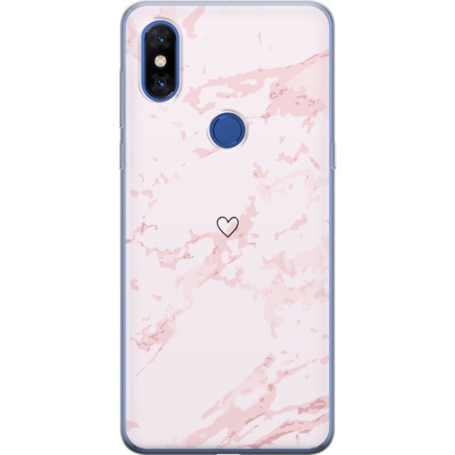 Mobilskal till Xiaomi Mi Mix 3 med Rosa Hjärta motiv
