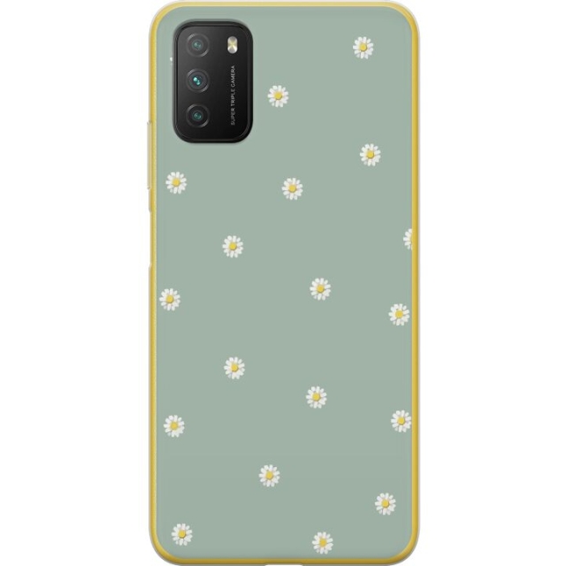 Mobilskal till Xiaomi Poco M3  med Prästkragar motiv