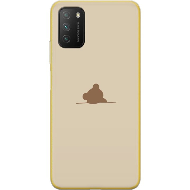Mobilskal till Xiaomi Poco M3  med Nalle motiv