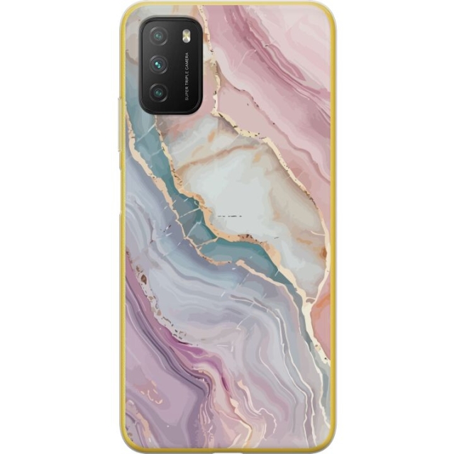 Mobilskal till Xiaomi Poco M3  med Marmor motiv