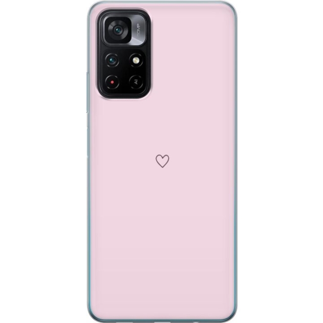 Mobilskal till Xiaomi Poco M4 Pro 5G med Hjärta motiv