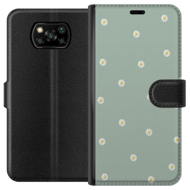 Plånboksfodral till Xiaomi Poco X3 NFC med Prästkragar motiv