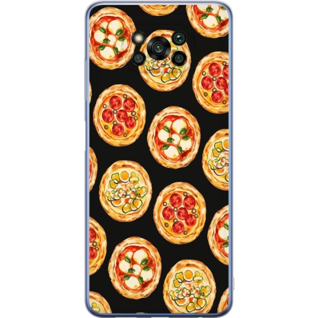 Mobilskal till Xiaomi Poco X3 Pro med Pizza motiv