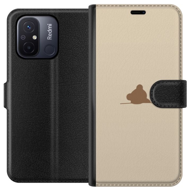 Plånboksfodral till Xiaomi Redmi 12C med Nalle motiv