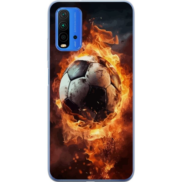 Mobilskal till Xiaomi Redmi 9T med Fotboll motiv