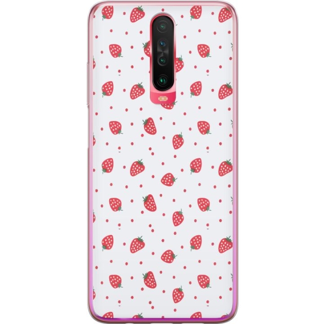 Mobilskal till Xiaomi Redmi K30 med Jordgubbar motiv