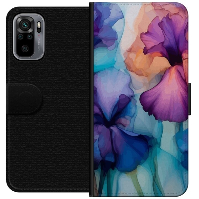 Plånboksfodral till Xiaomi Redmi Note 10S med Magiska blommor motiv