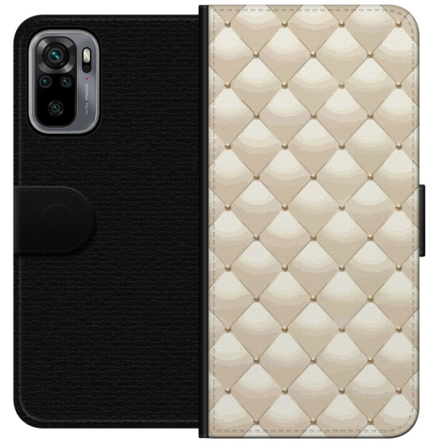 Plånboksfodral till Xiaomi Redmi Note 10S med Guldglans motiv