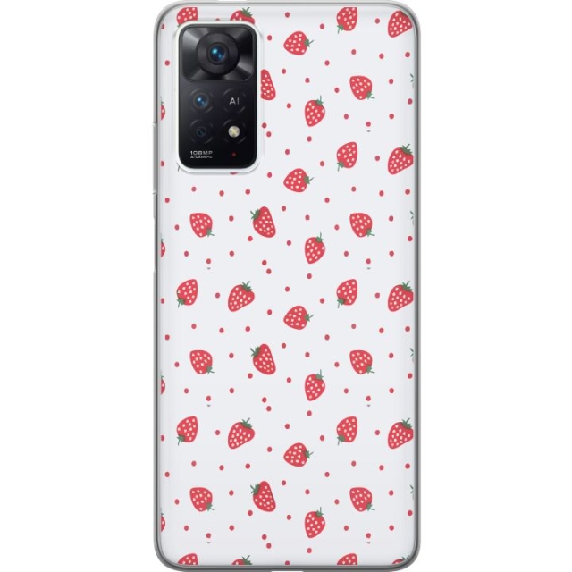 Mobilskal till Xiaomi Redmi Note 11 Pro med Jordgubbar motiv
