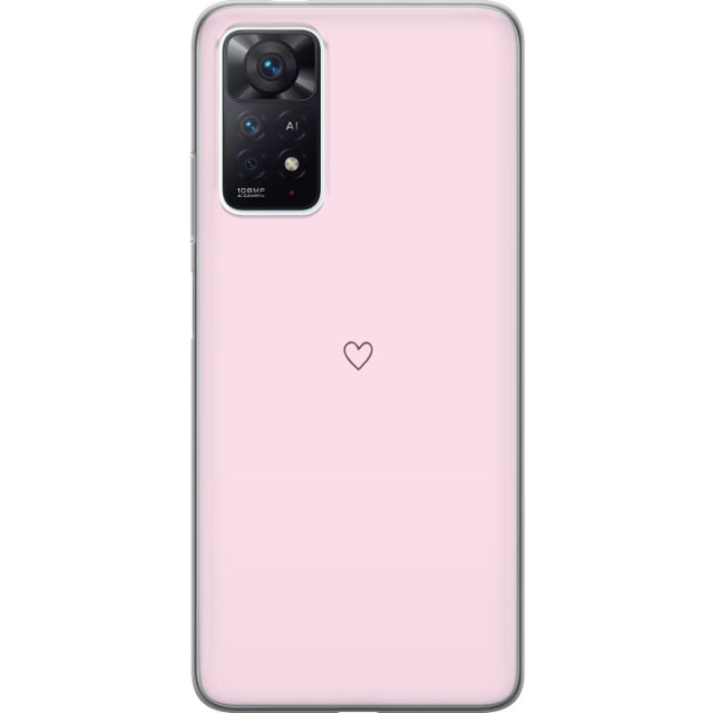 Mobilskal till Xiaomi Redmi Note 11 Pro med Hjärta motiv