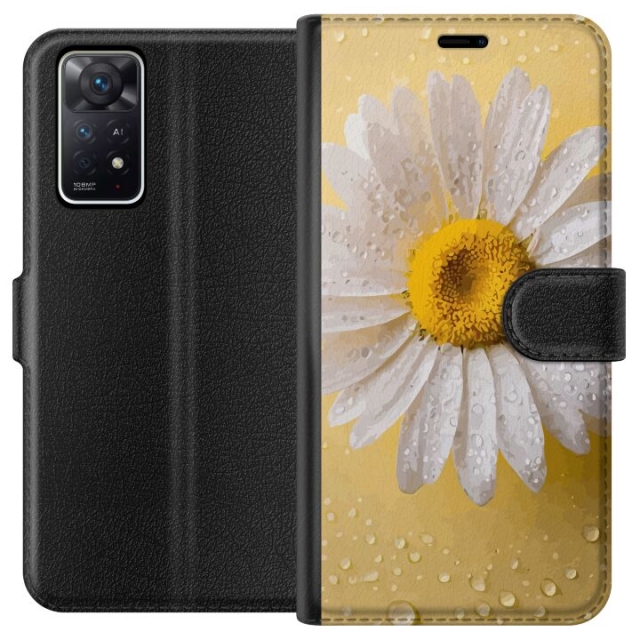 Plånboksfodral till Xiaomi Redmi Note 11 Pro 5G med Porslinsblomma motiv