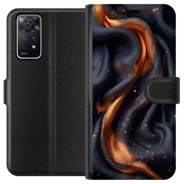 Plånboksfodral till Xiaomi Redmi Note 11 Pro 5G med Eldigt silke motiv