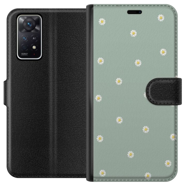 Plånboksfodral till Xiaomi Redmi Note 11 Pro 5G med Prästkragar motiv