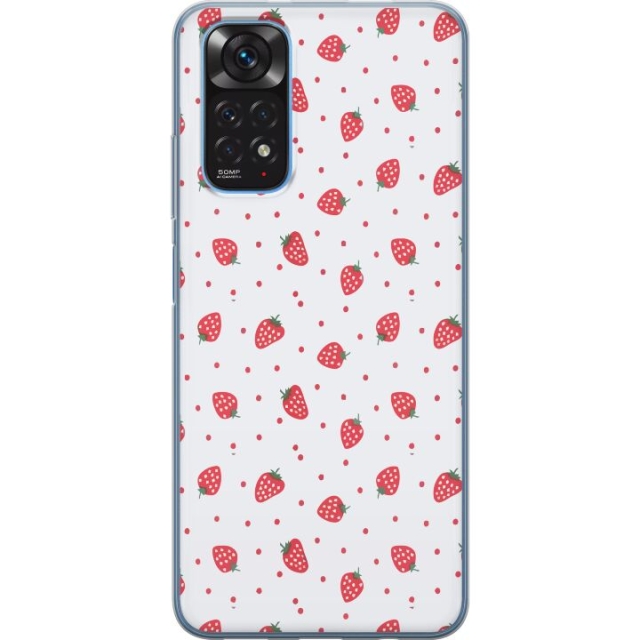 Mobilskal till Xiaomi Redmi Note 11S med Jordgubbar motiv