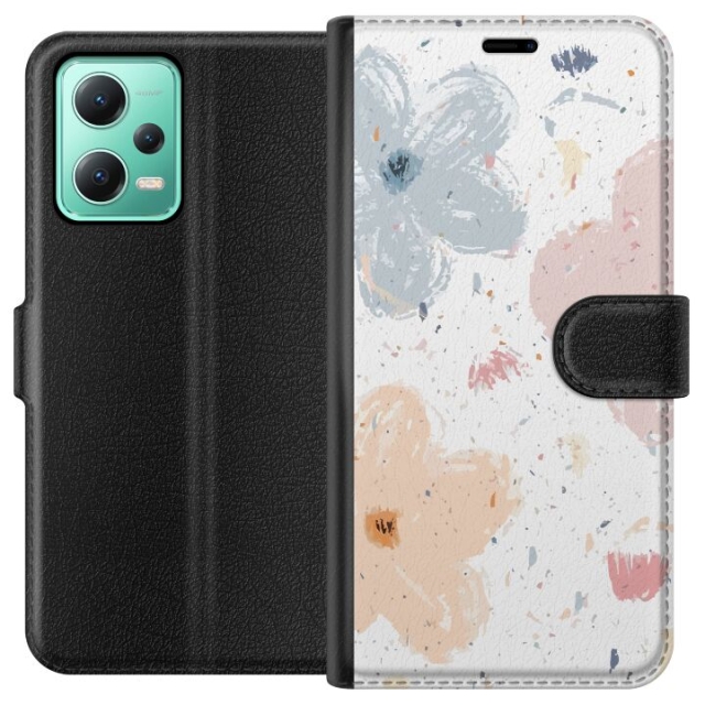 Plånboksfodral till Xiaomi Redmi Note 12 med Blommor motiv