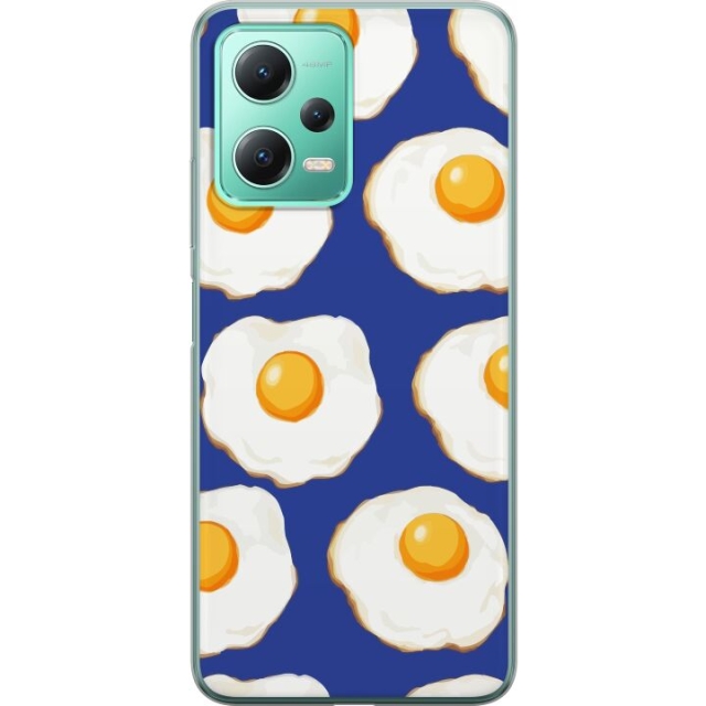 Mobilskal till Xiaomi Redmi Note 12 med Stekta ägg motiv