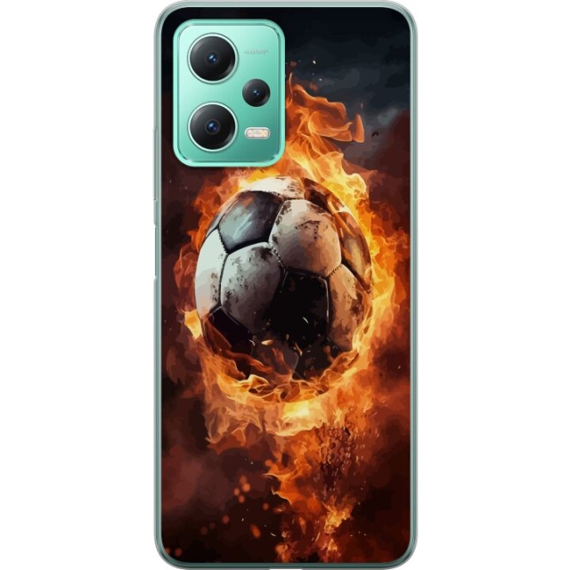 Mobilskal till Xiaomi Redmi Note 12 med Fotboll motiv
