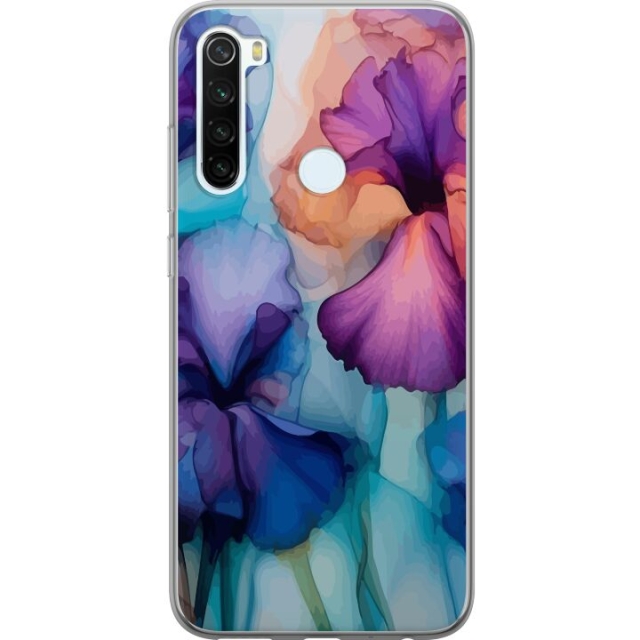 Mobilskal till Xiaomi Redmi Note 8 med Magiska blommor motiv