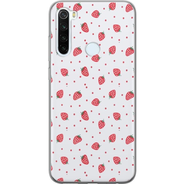 Mobilskal till Xiaomi Redmi Note 8 med Jordgubbar motiv
