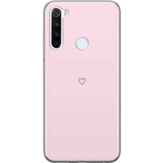 Mobilskal till Xiaomi Redmi Note 8 med Hjärta motiv