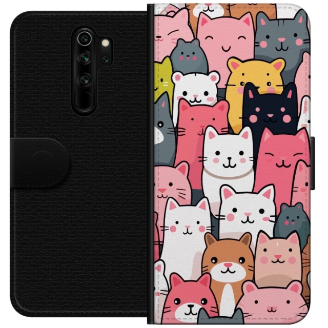 Plånboksfodral till Xiaomi Redmi Note 8 Pro  med Kattmönster motiv