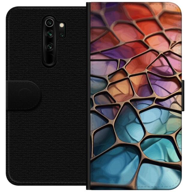 Plånboksfodral till Xiaomi Redmi Note 8 Pro  med Metalliskt mönster motiv