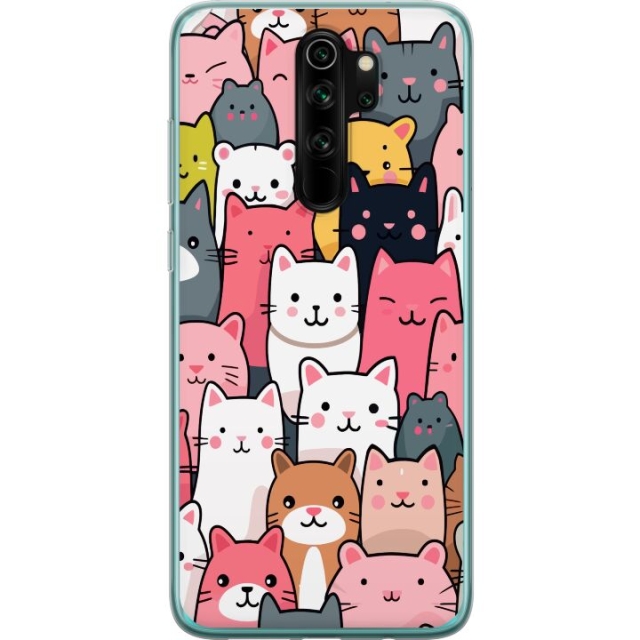 Mobilskal till Xiaomi Redmi Note 8 Pro  med Kattmönster motiv