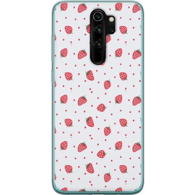 Mobilskal till Xiaomi Redmi Note 8 Pro  med Jordgubbar motiv