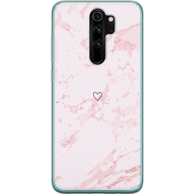 Mobilskal till Xiaomi Redmi Note 8 Pro  med Rosa Hjärta motiv