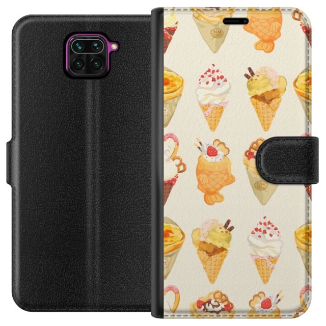 Plånboksfodral till Xiaomi Redmi Note 9 med Glassigt motiv